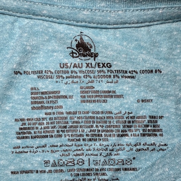 Disney Women's Bundle Tees Lot of 3 Aqua black, Cream XL & Large - Picture 5 of 6